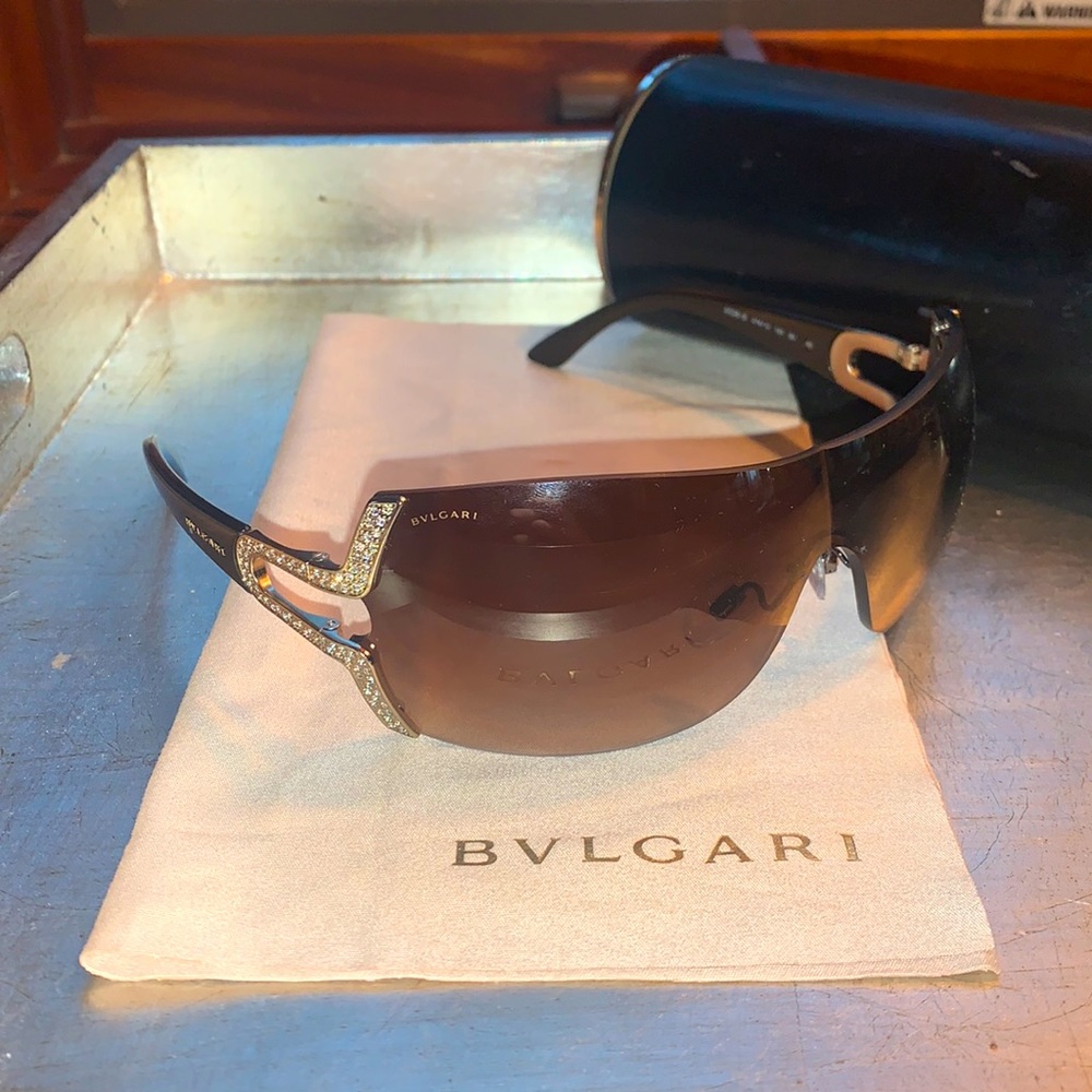 Brown & Gold BVLGARI glasses 6038-B.